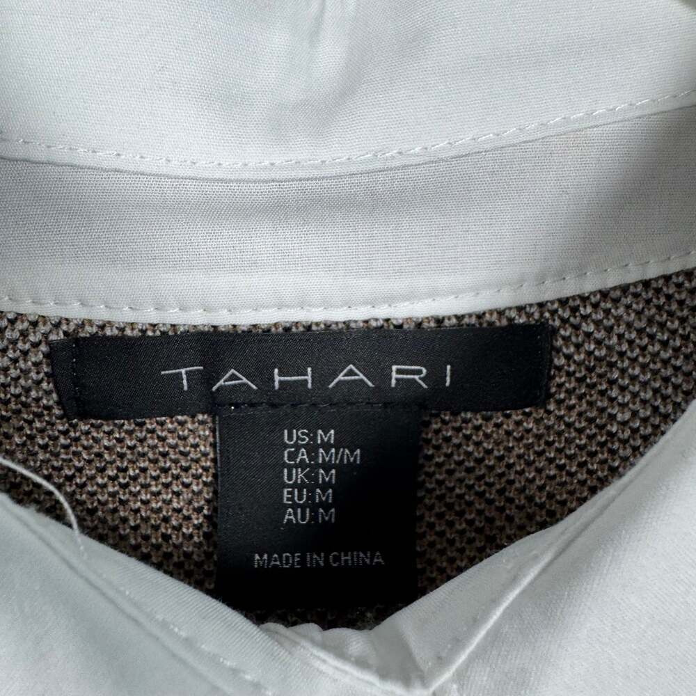 Tahari NWT Two-in-One Long Sleeve Plaid Sweater Vest Shift Dress Women Size M - Picture 5 of 7